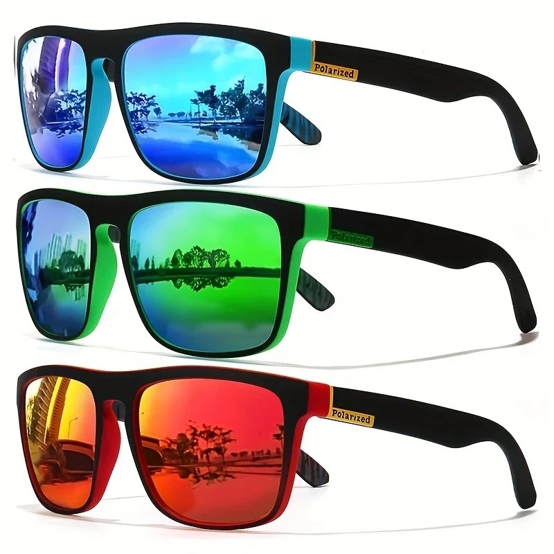 Fishing Sunglasses Polarized - نظارات شمسية مربعة الشكل مستقطبة بتصميم
