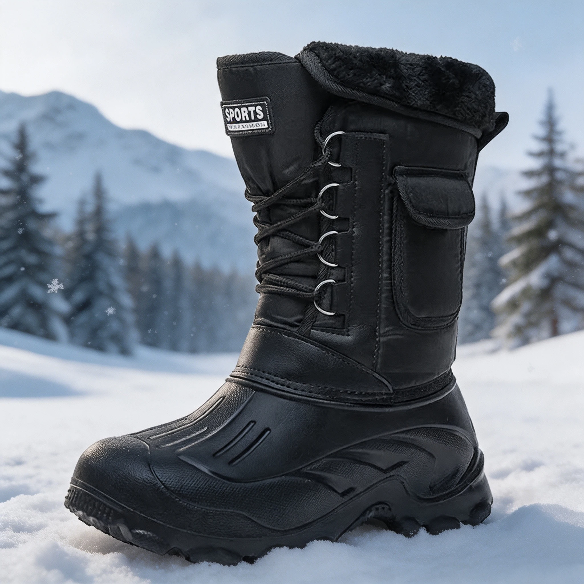 Fishing Boots - أحذية شتوية للرجال للمشي في الثلج،