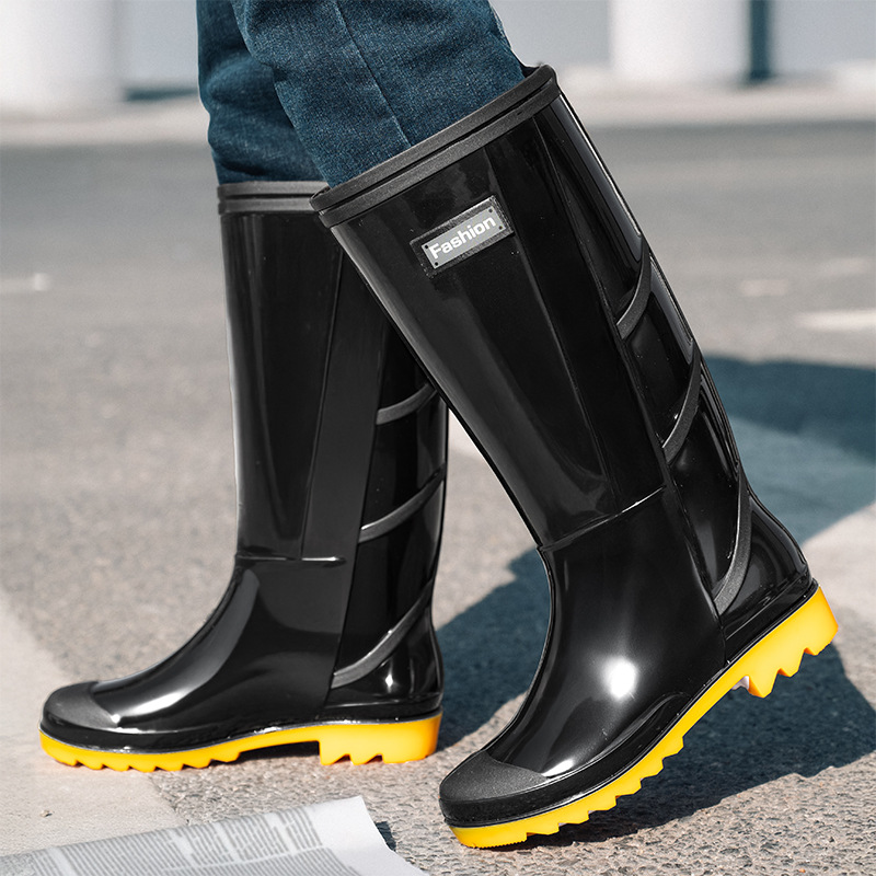 Fishing Boots - أحذية مطر طويلة للرجال مضادة للانزلاق