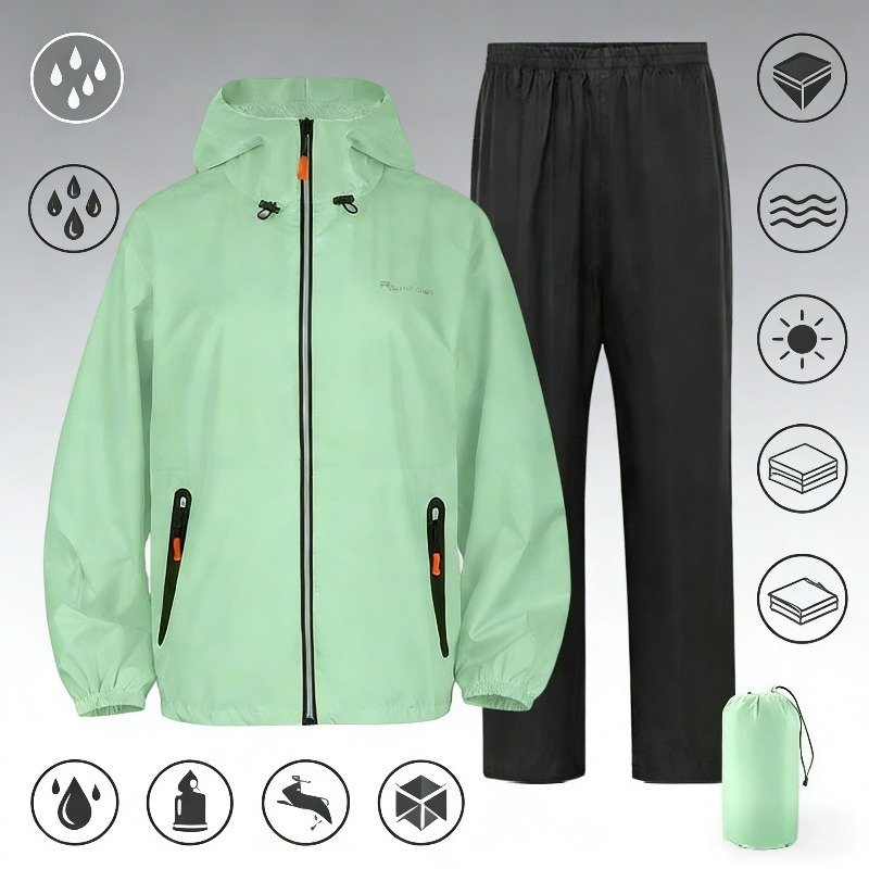 بدلة مطر كاملة مقاومة للماء مع - مراجعة Fishing Pants Waterproof وسعره