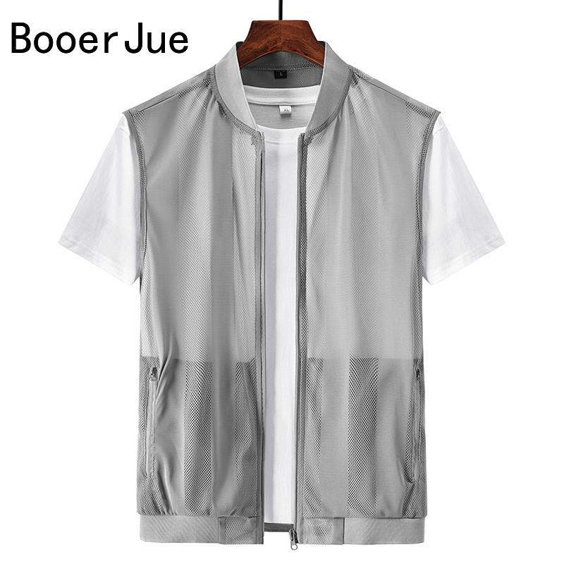 سترة صيفية رجالية شبكية مجوفة  - مراجعة Fishing Vest وسعره