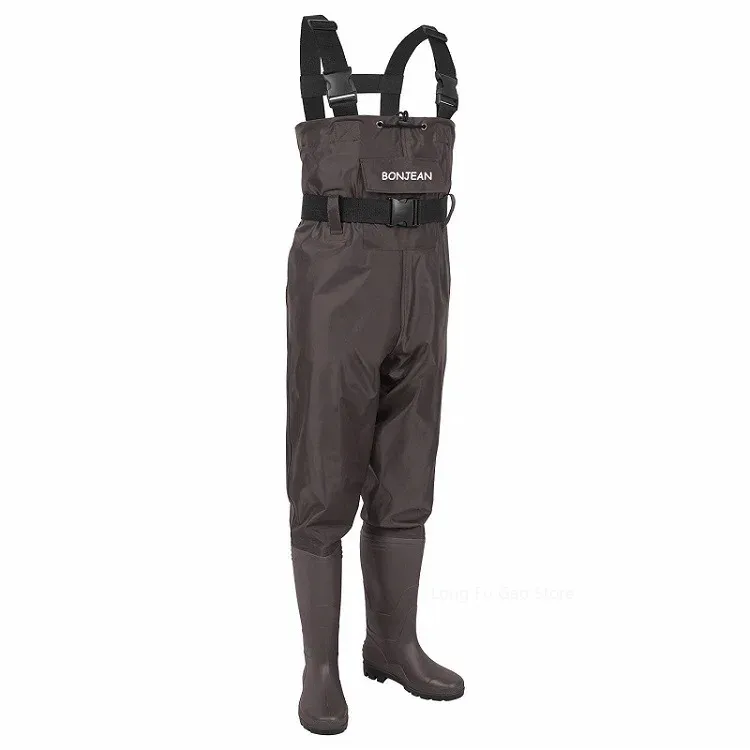 خواضون الصيد السراويل وزرة مع  - مراجعة Fishing Pants Waterproof وسعره