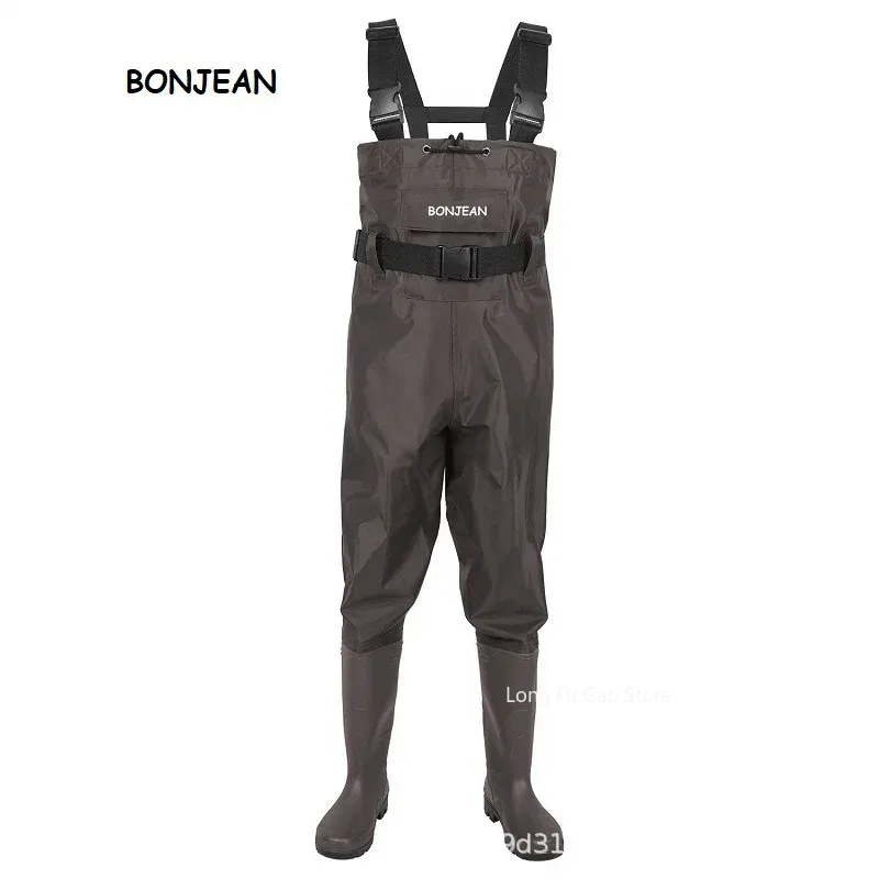 خواضون الصيد السراويل وزرة مع  - مراجعة Fishing Pants Waterproof وسعره