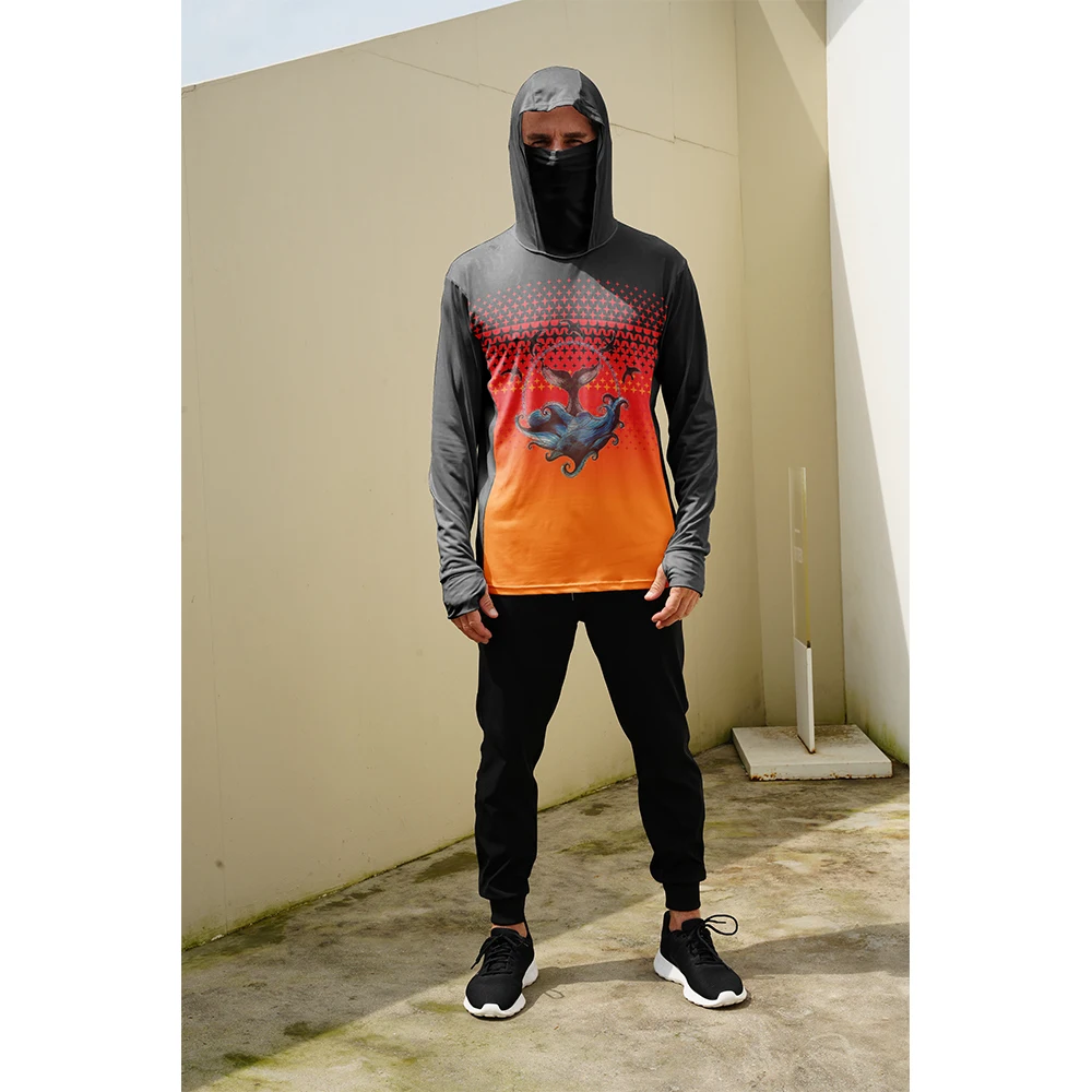 قمصان صيد للرجال مع قناع وغطاء - مراجعة Fishing Hoodie وسعره