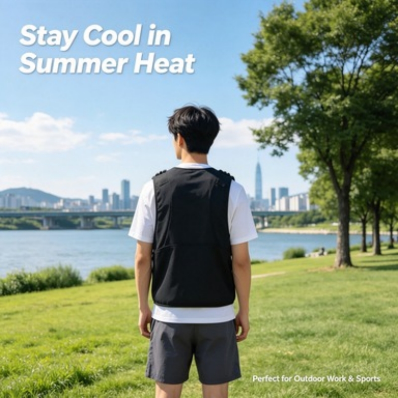 سترة تبريد بالماء مع أحزمة كتف - مراجعة Fishing Vest وسعره